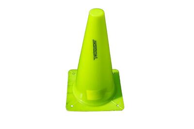 Set van 4 flexibele afbakeningskegels - 30cm - fluorescerend geel
