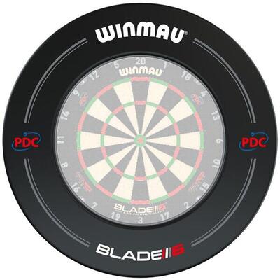 Winmau dartbord catchring pdc surround zwart