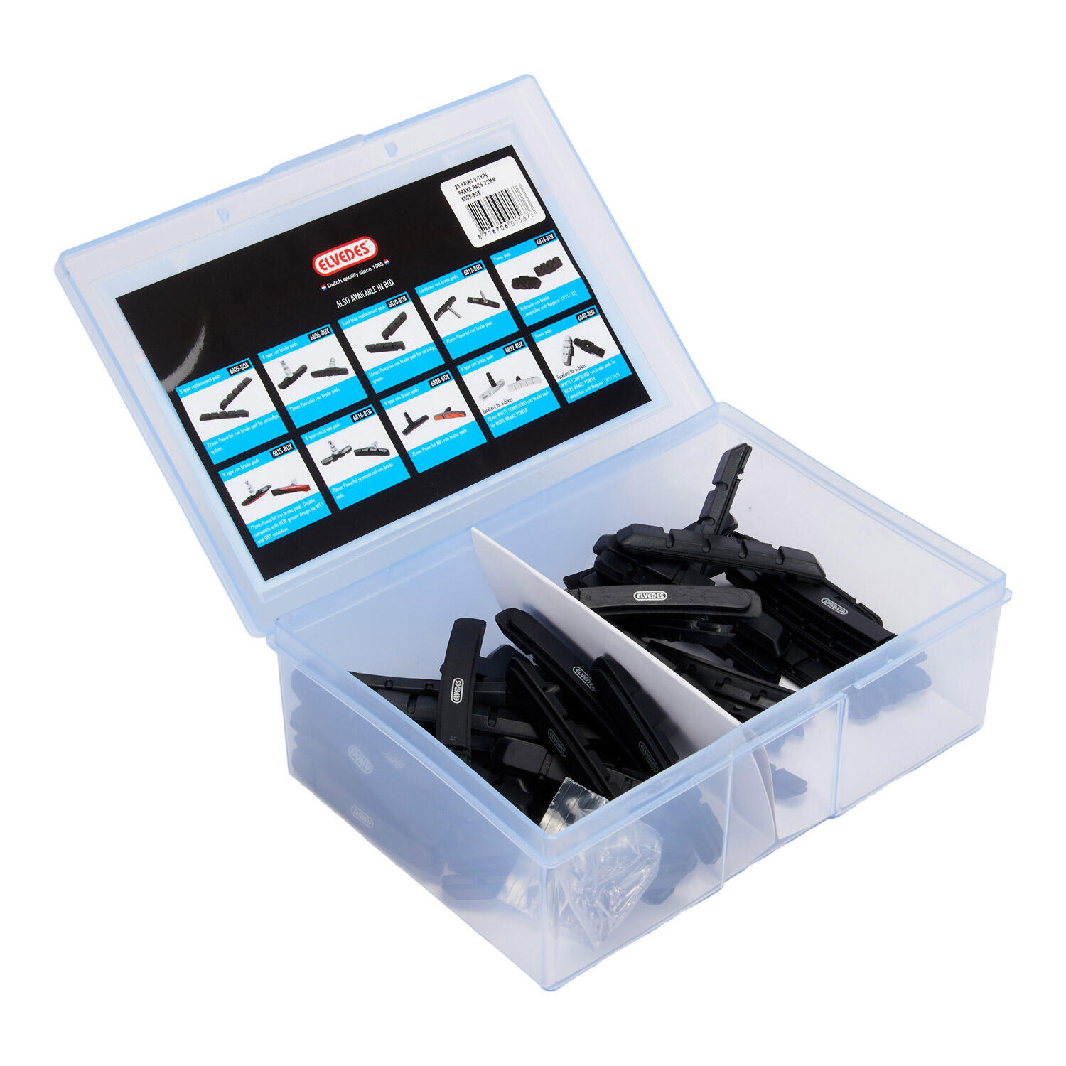 Boite de 25 paires patins de frein remplacement pour porte patins Elvedes V-type 2/2