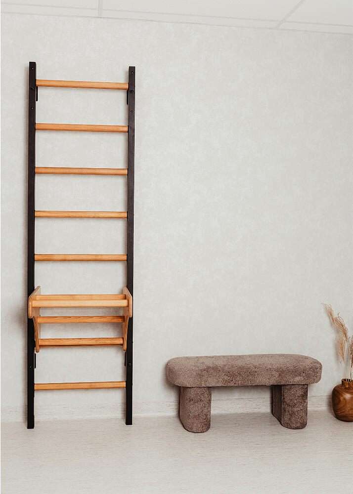 BenchK 211 Wall Bars in Wood with Removable Pull-Up Bar 67x230 cm 3/7