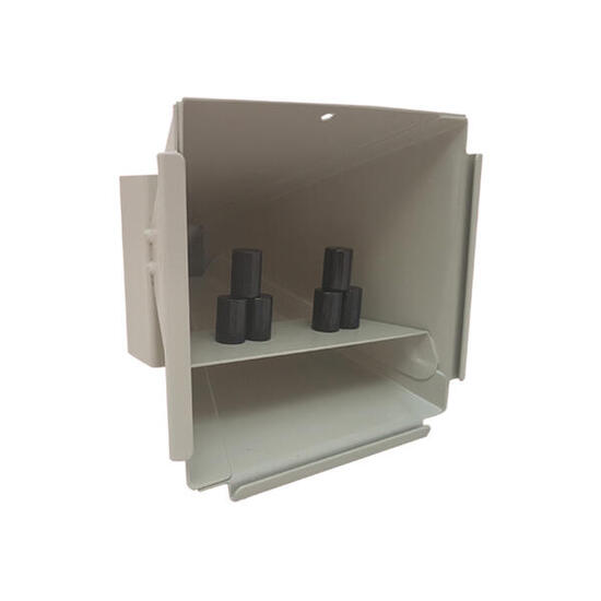 Schießschrank mit Stahlläufen 14x14cm