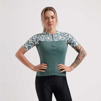 Fietsshirt korte mouwen dames essential graphic
