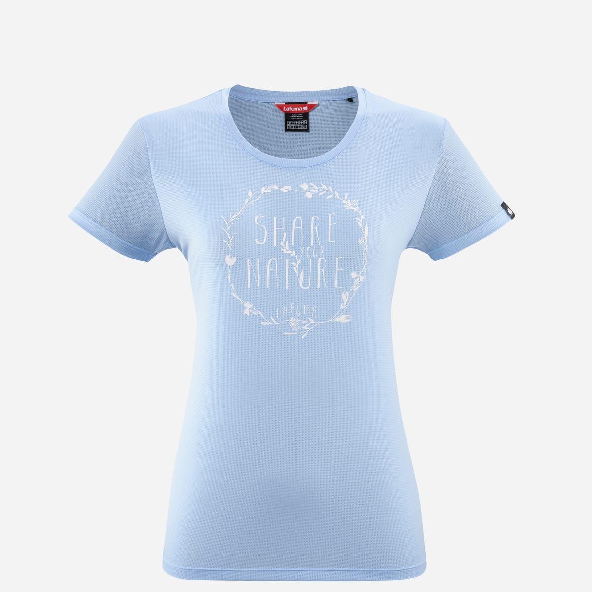 Lafuma - T-shirt Randonnée Femme Corporate Tee - T-shirt Manches Courtes - Bleu - 42 M/l - Decathlon