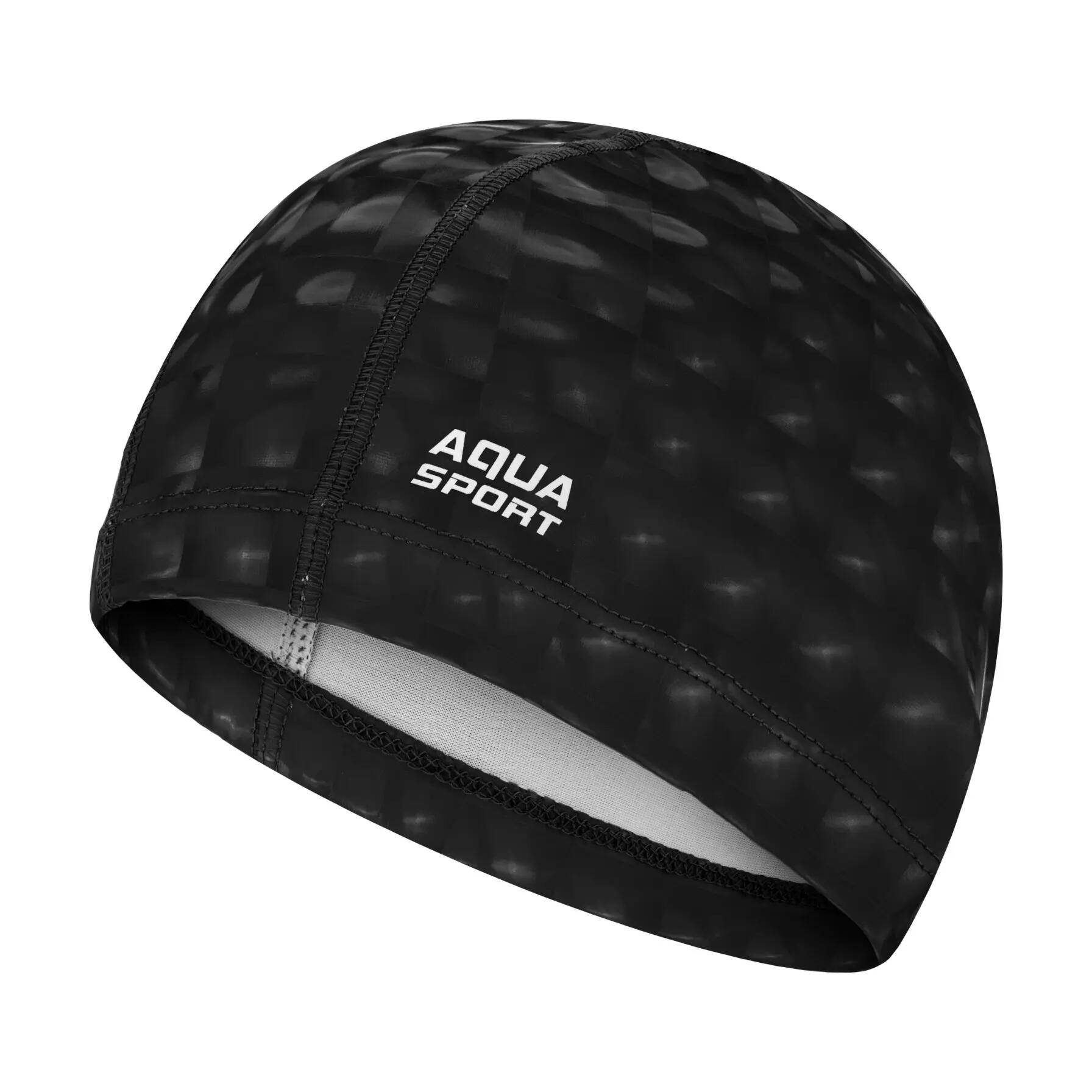 Czepek pływacki materiałowy dla dorosłych Aqua-Sport PU Cap 2/7