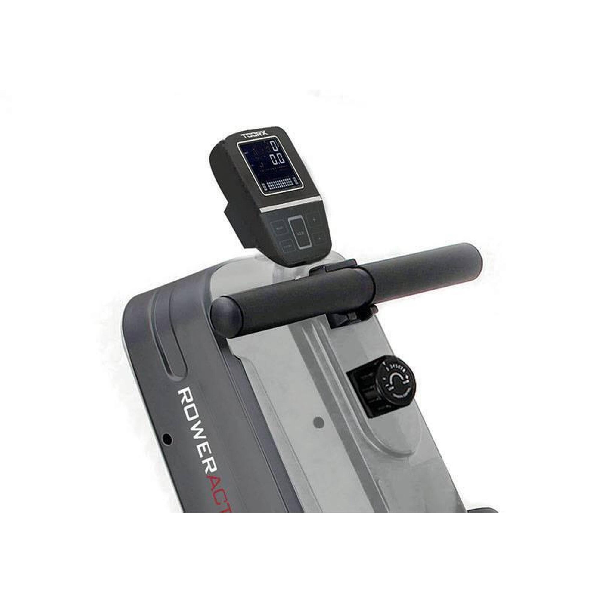 TOORX Rower Active: Equipo remo compacto, resistencia ajustable, pantalla LCD.