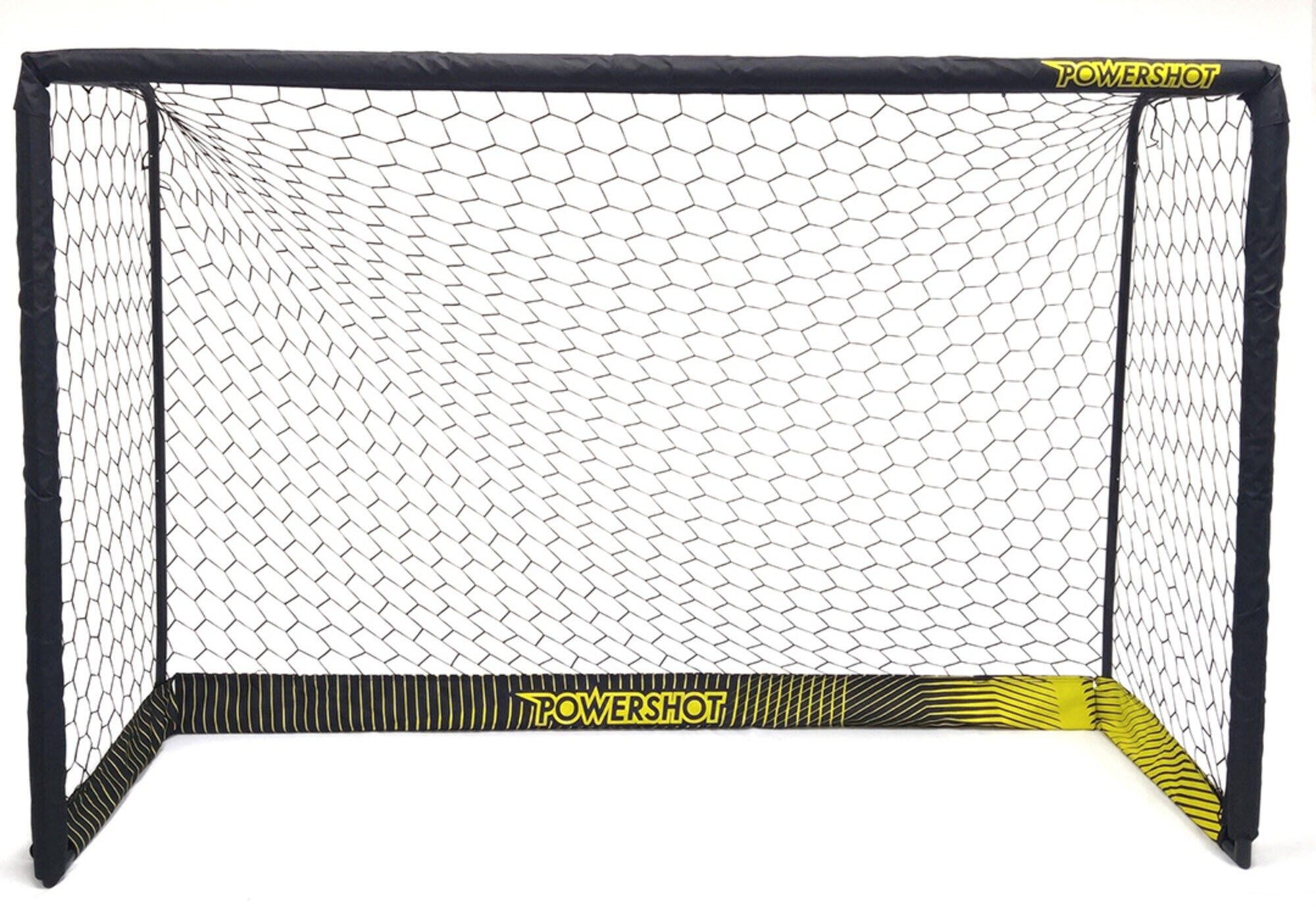 POWER SHOT Zwart stalen voetbaldoel - 4 x 2 m