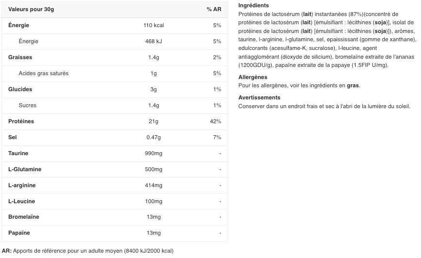 Whey concentrée - 100% Whey Protein Professional - Chocolat Blanc 2/6