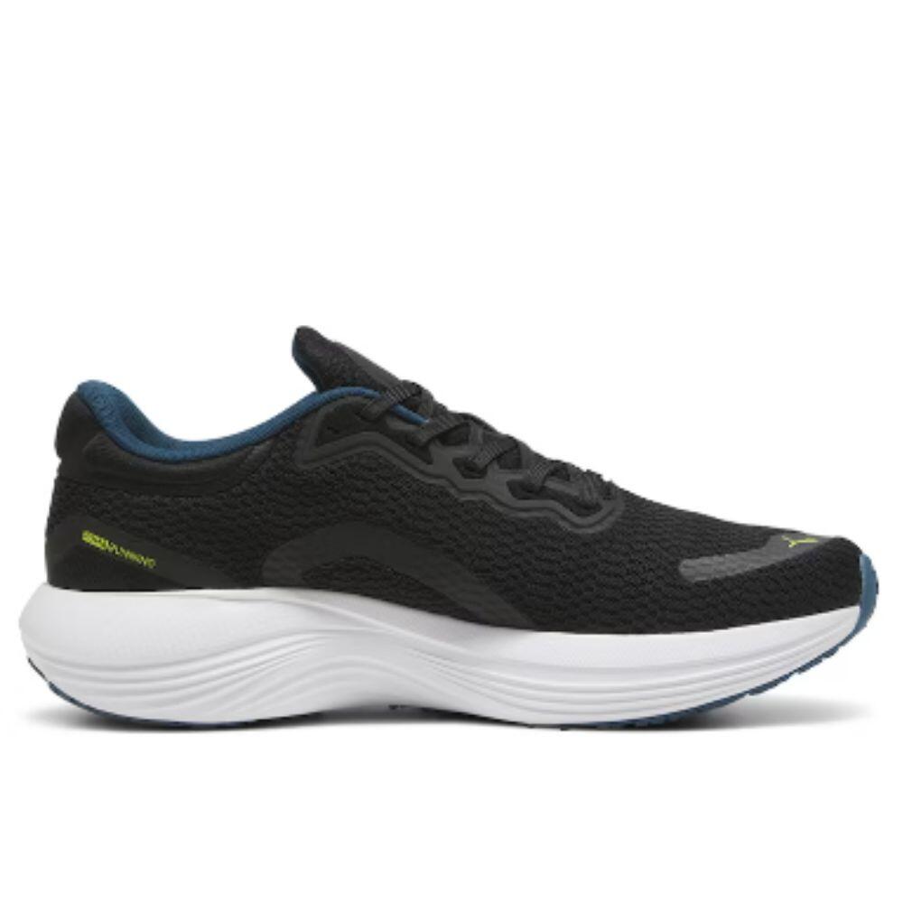 ZAPATILLAS RUNNING HOMBRE PUMA SCEND PRO. Black-lime 378776 17 2/4