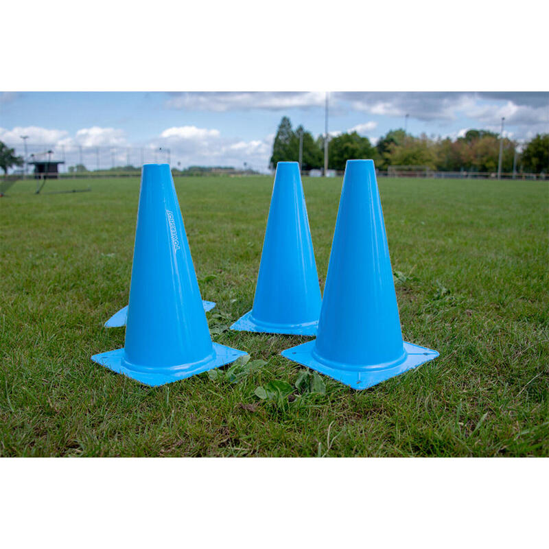 Lot de 4 cônes de délimitation - Bleu 30cm