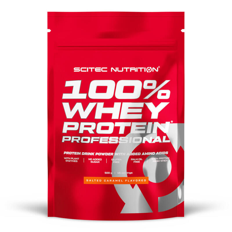 100% Whey Protein Professional - 500 g Caramelo Salado de Scitec Nutrition