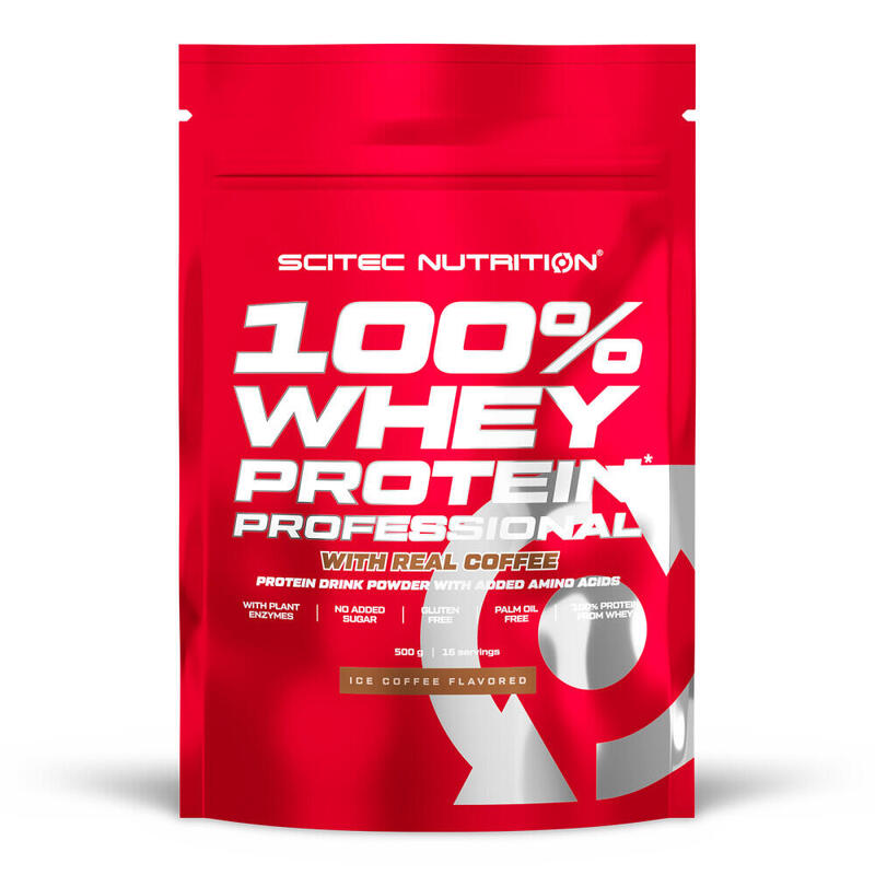 100% Whey Protein Professional - 500 g Café Helado de Scitec Nutrition