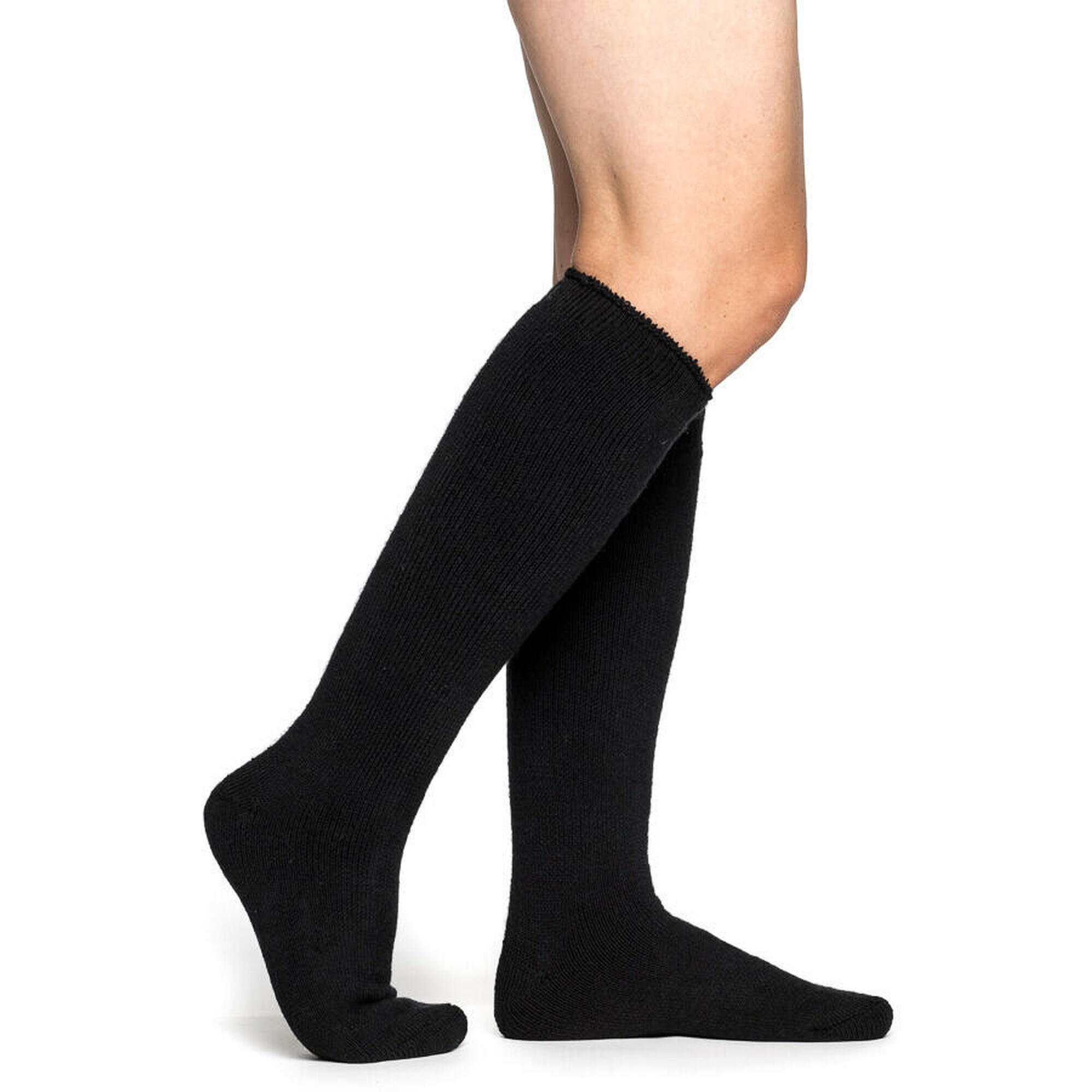 Woolpower Calcetines Merino hasta la rodilla 600 - Negro