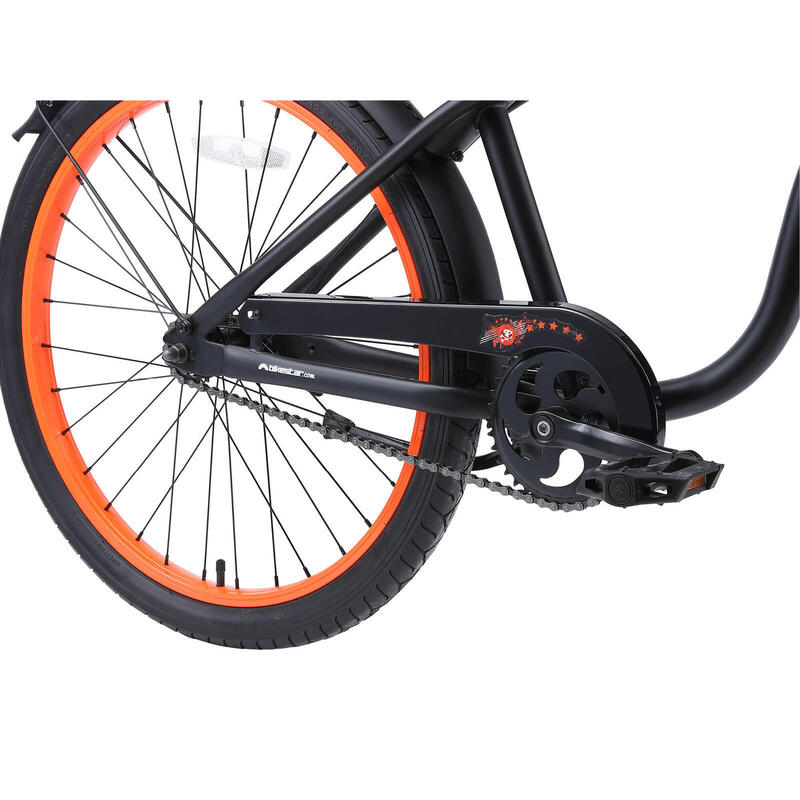 Vélo enfant 24 pouces à partir de 8 - 11 ans, VTC Cruiser