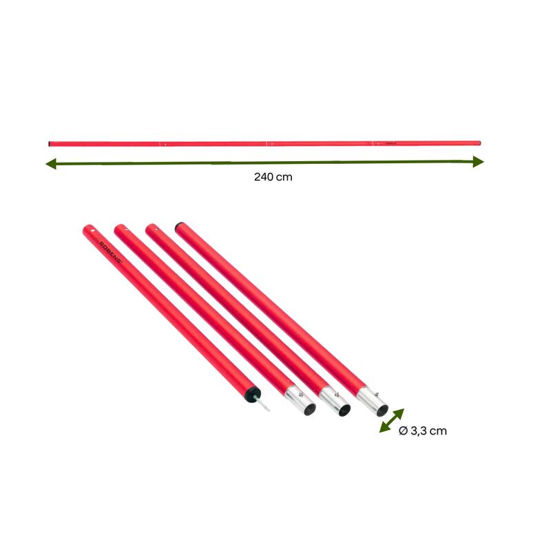 sporturi în aer liber - Prelata Stick de presare 240 cm