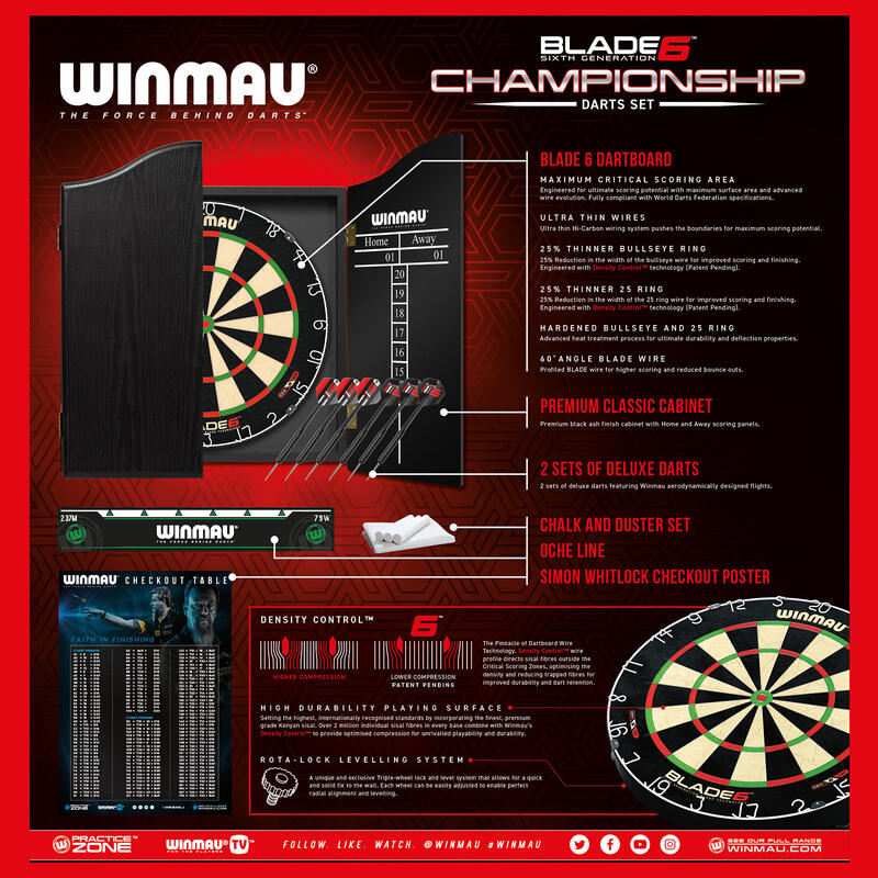 Zestaw do Dart Winmau Blade 6 Championship WINMAU Decathlon