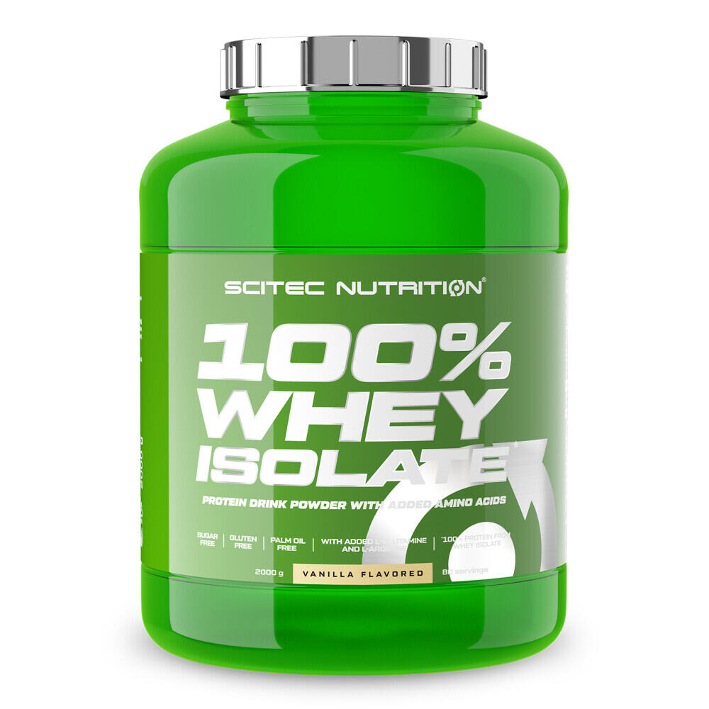 100% whey isolate 2000g baunilha da scitec nutrition