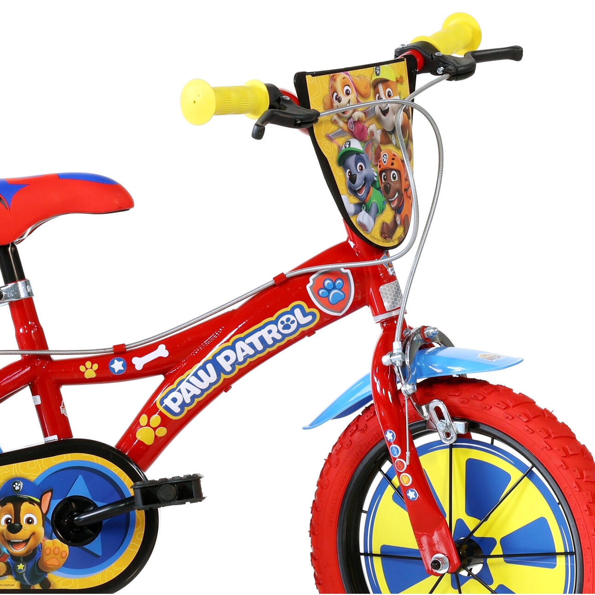 Velo Enfant 14 Pouces 4 6 Ans Paw Patrol DINO BIKES Decathlon