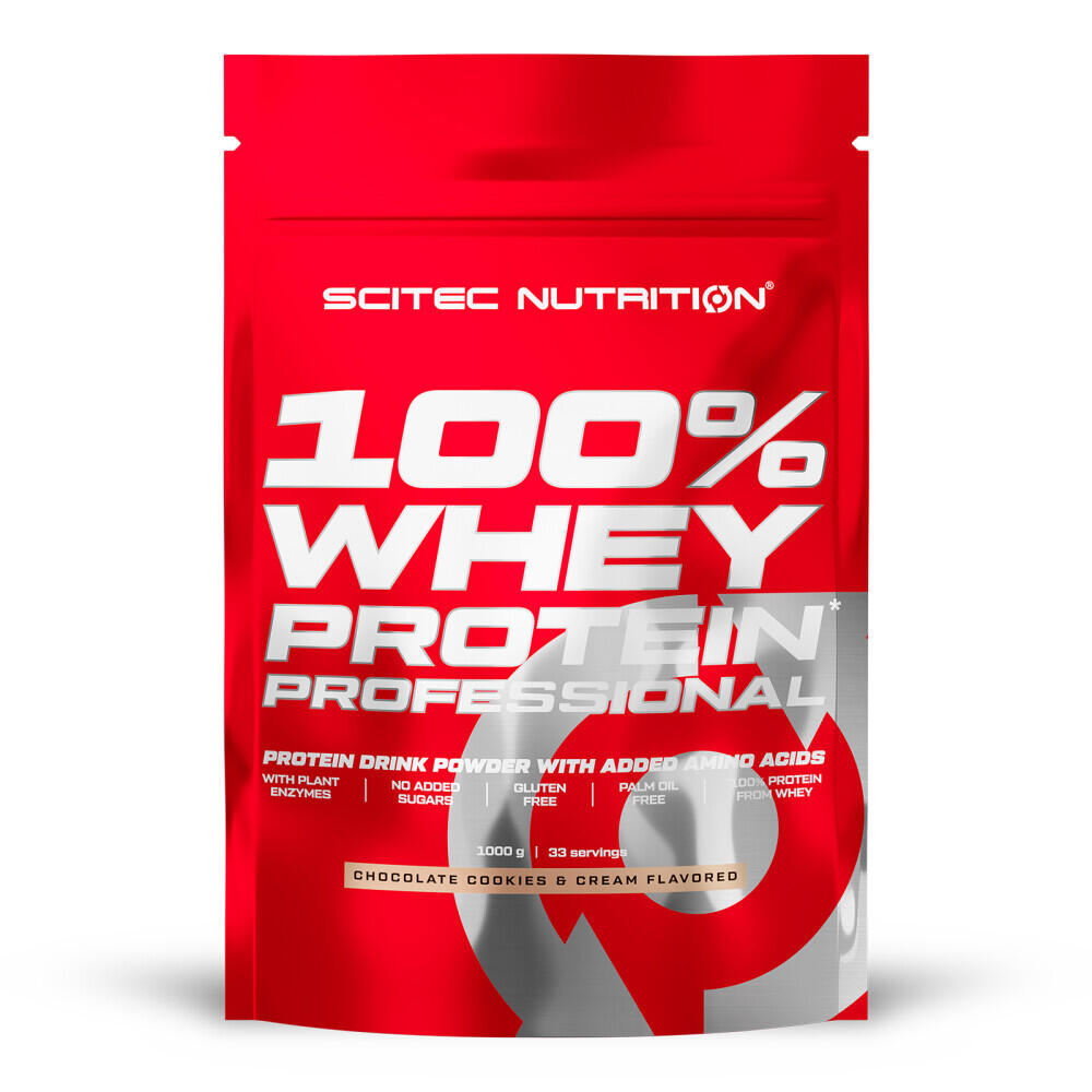 100% Whey Protein Professional - 1Kg Chocolate with Cookies Scitec Nutrition