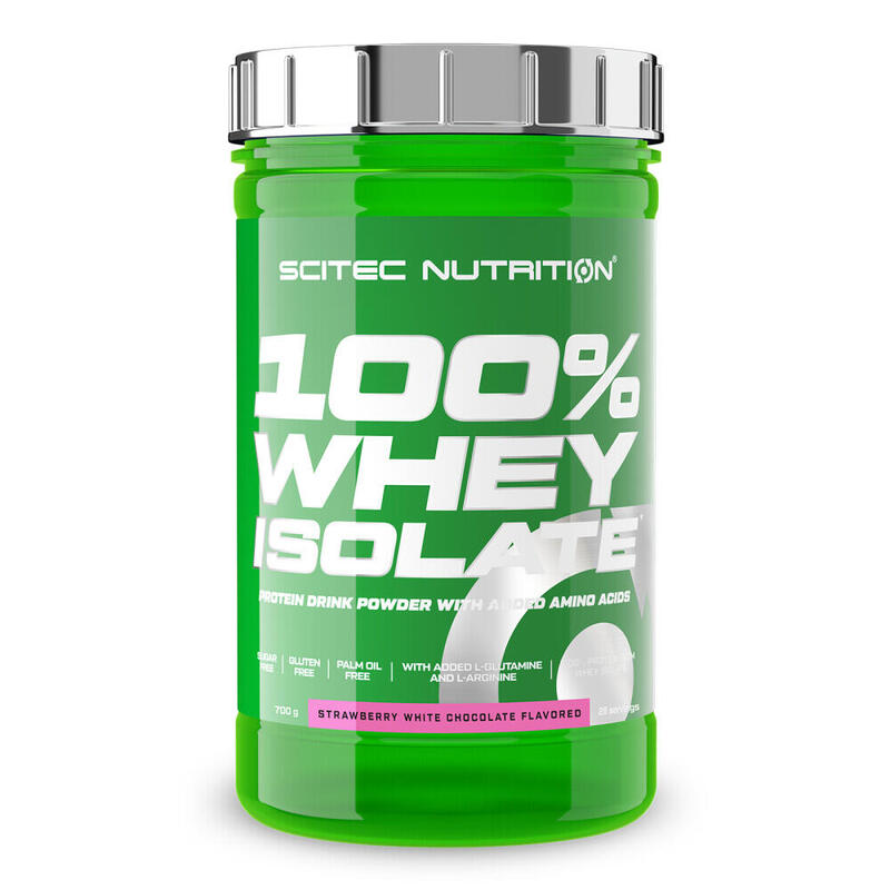 100% Whey Isolate - 700g Chocolate Blanco con Fresa de Scitec Nutrition