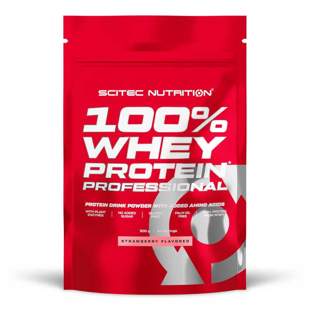 Scitec Nutrition - Whey Concentrée - 100% Whey Protein Professional - Fraise - Whey Protéine - 500 G - Decathlon
