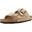 Sandalias Hombre Birkenstock Arizona Suede Embossed Beis