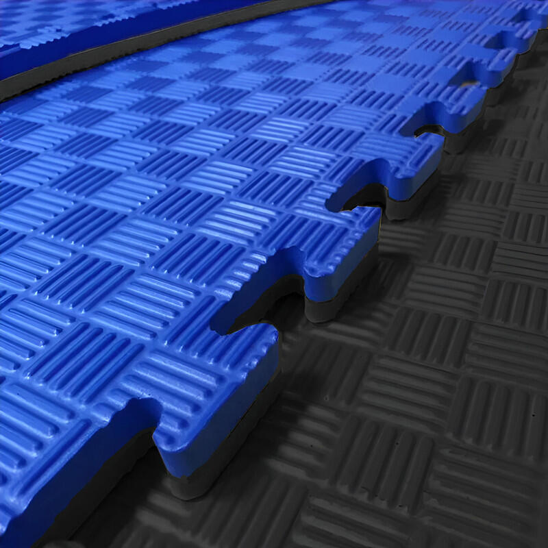 Tatami Puzzle EVA 1x1m 2cm - Pack de 30 Preto - Azul 5/7