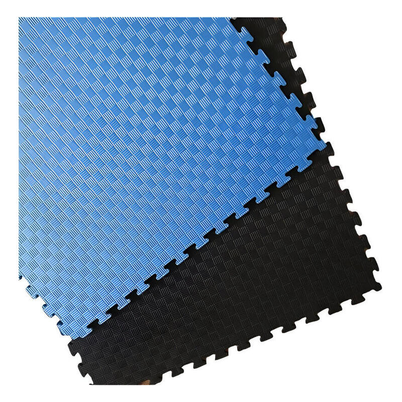 Tatami Puzzle EVA Pack 10 / 1 x 1 x 20mm (Negro-Azul)