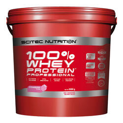 100% Whey Protein Professional - 5Kg Fresa de Scitec Nutrition