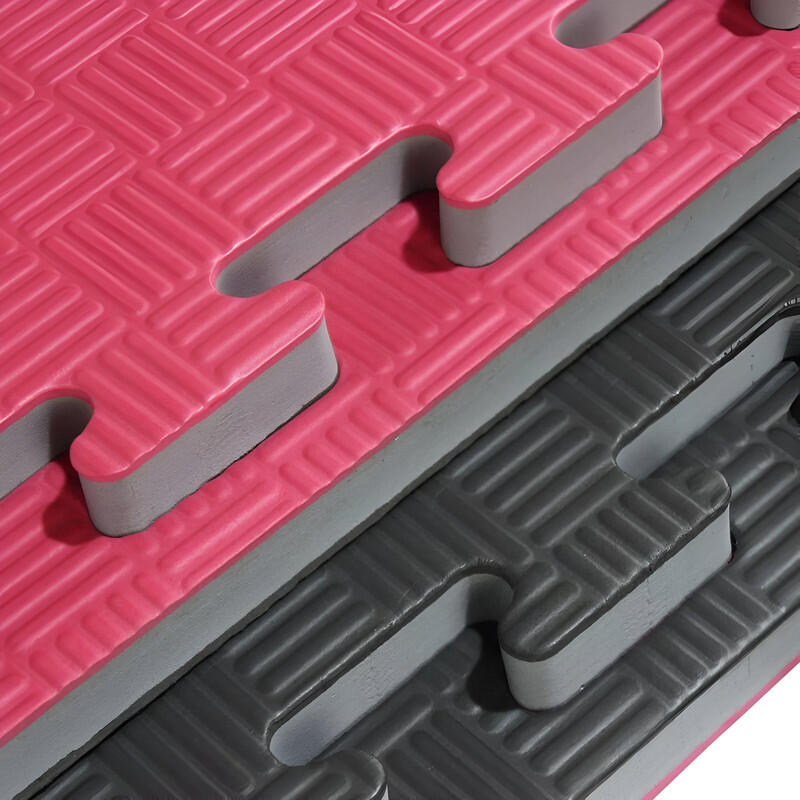 Tatami Puzzle EVA Pack 10 / 1 x 1 x 20mm (Rojo-Negro)