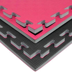 Tatami Puzzle EVA Pack 12 / 1 x 1 x 20mm (Rojo-Negro)