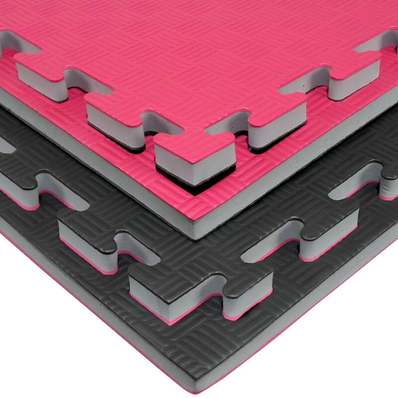 Tatami Puzzle EVA / 1 x 1 x 40mm (Rojo-Negro)