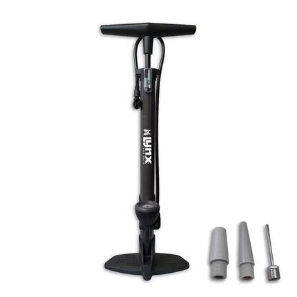 Pompe à vélo avec manomètre - 12 BAR - Noir