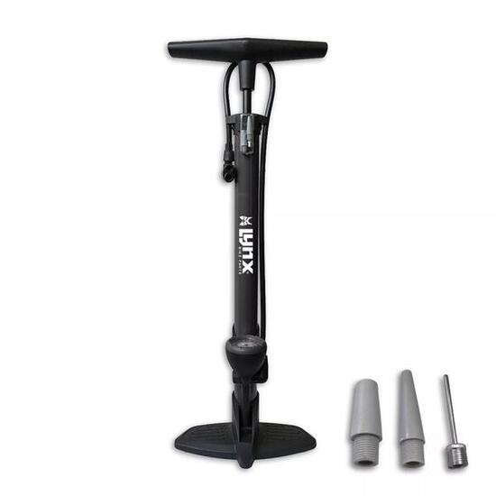 Pompe à vélo avec manomètre - 12 BAR - Noir