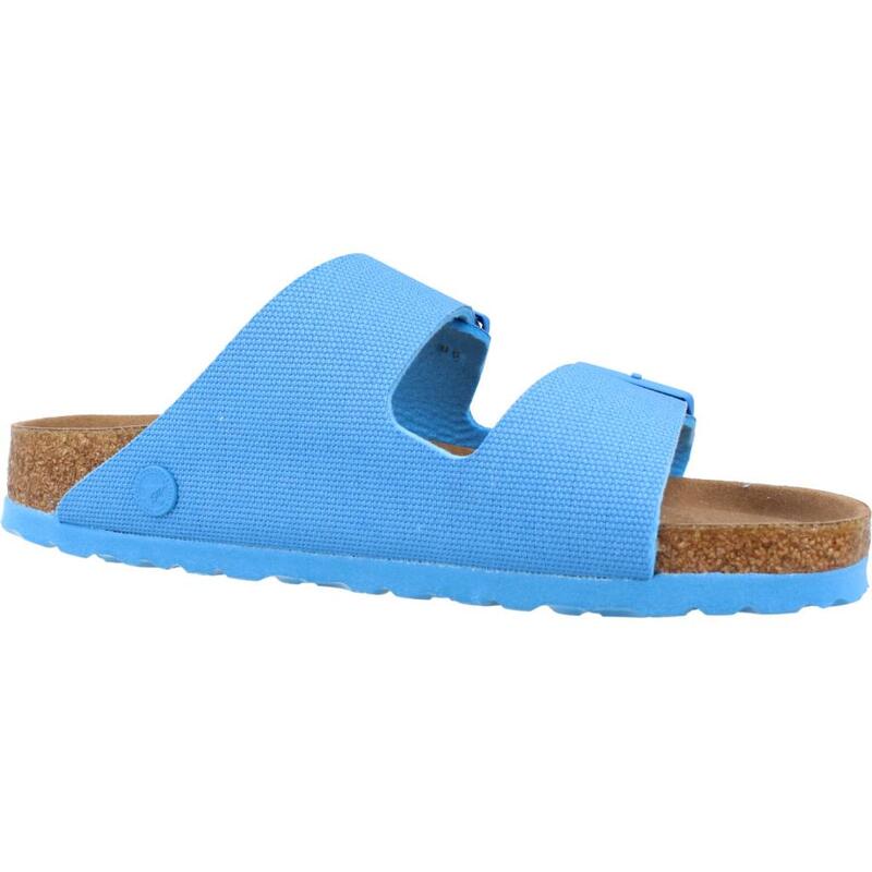 Sandalias Mujer Birkenstock Arizona Tex Canvas Azul