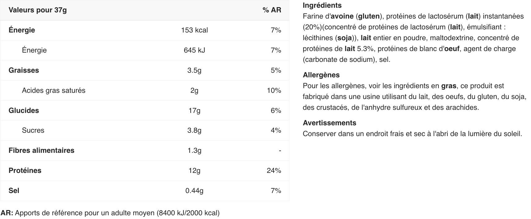 Préparation protéinée - Protein Pancake - Saveur neutre 1036g 2/6