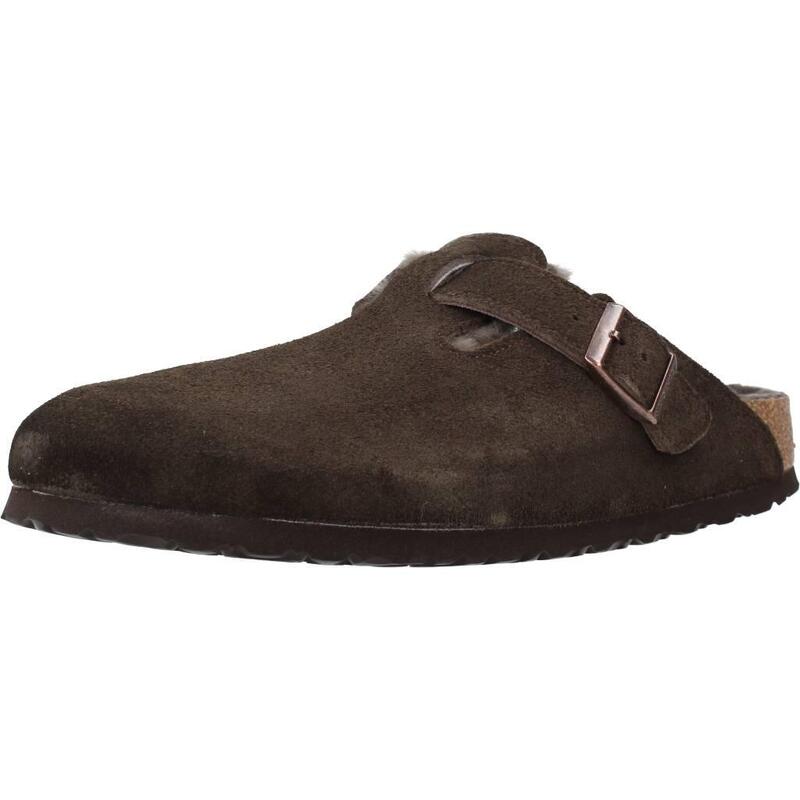 Sandalias Mujer Birkenstock 1020529 Boston Shearling Vl Marron