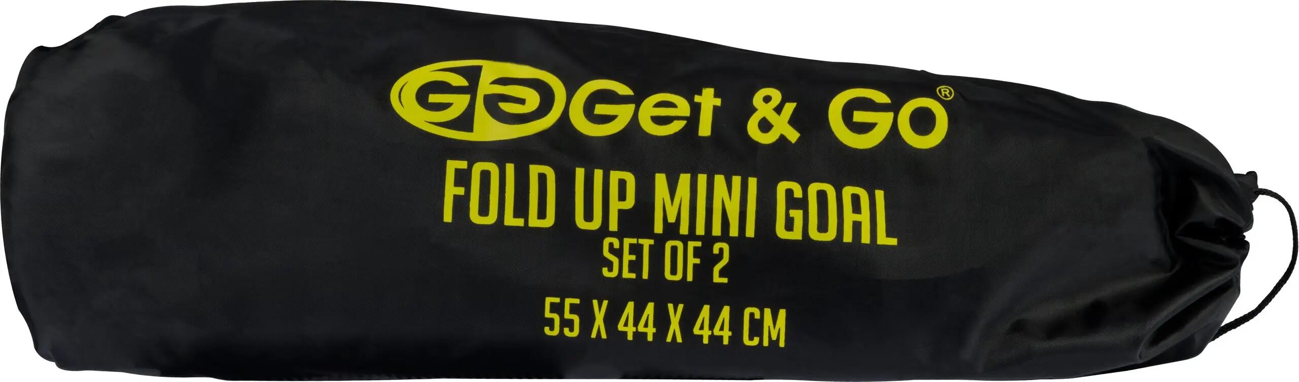 Sada 2 fotbalových branek Get&Go 55x44x44 cm, černo/žlutá 5/5