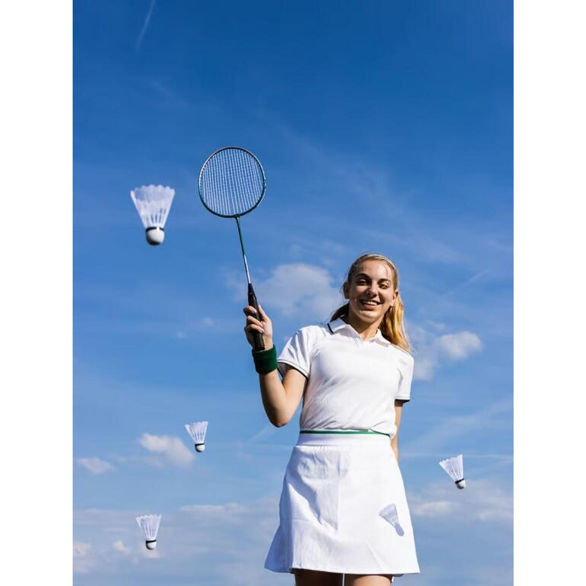 Set 6 fluturaşi Avemto, nailon cu vârf din plută, Alb