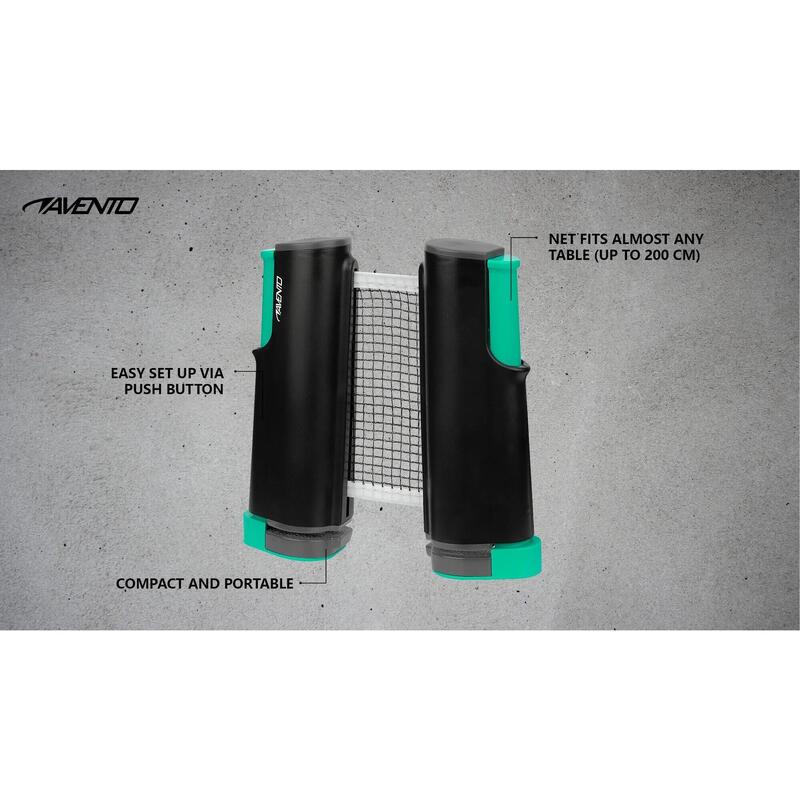 Fileu retractabil ping-pong Avento, negru