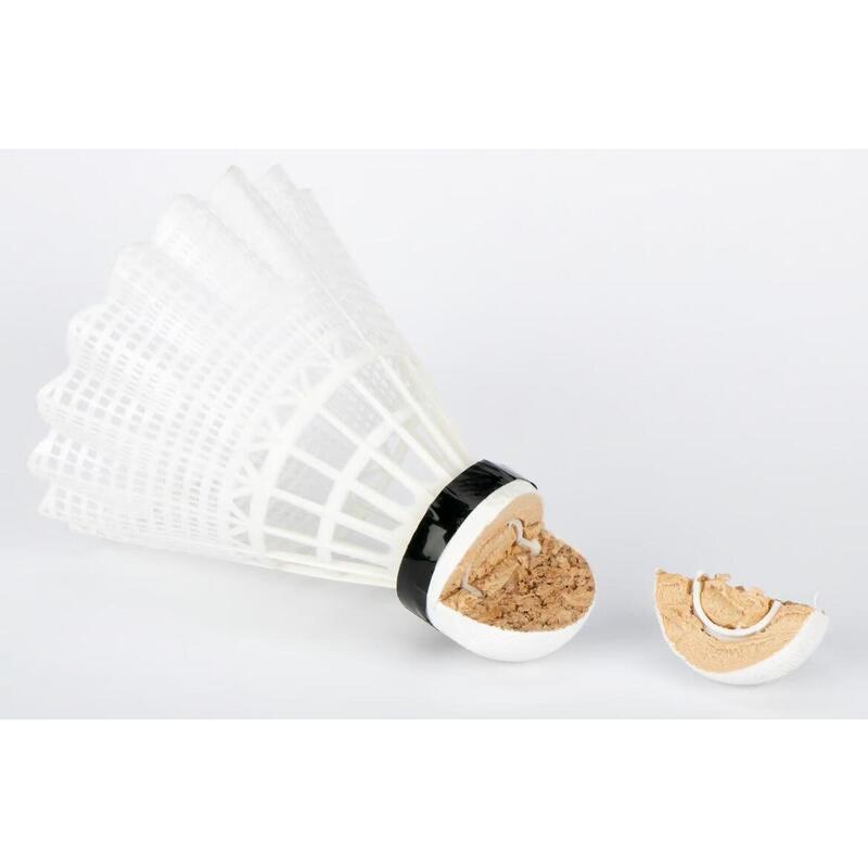 Set 6 fluturaşi Avemto, nailon cu vârf din plută, Alb