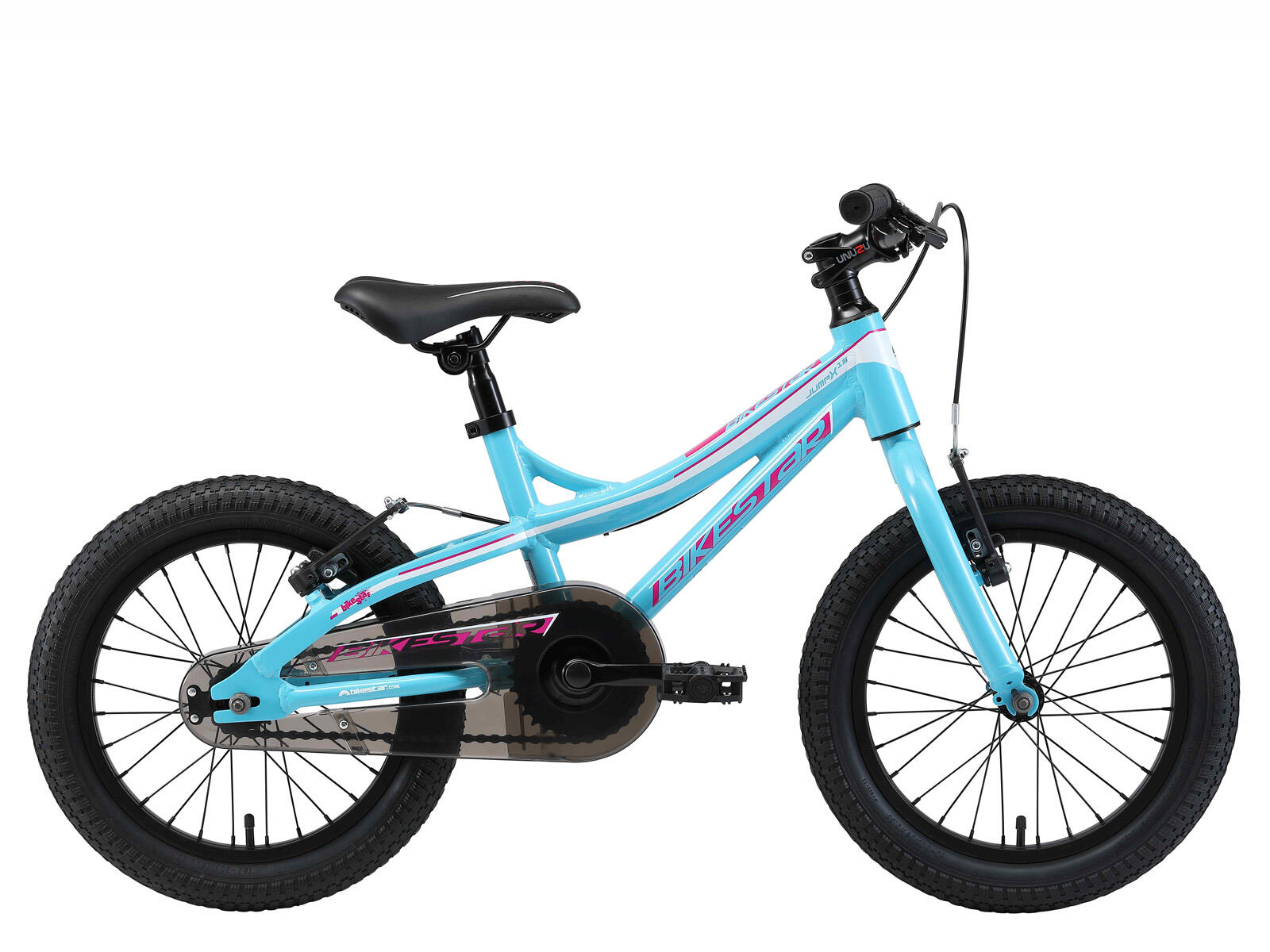 BIKESTAR Bikestar kinderfiets Mountainbike alu 16 inch turquoise/wit