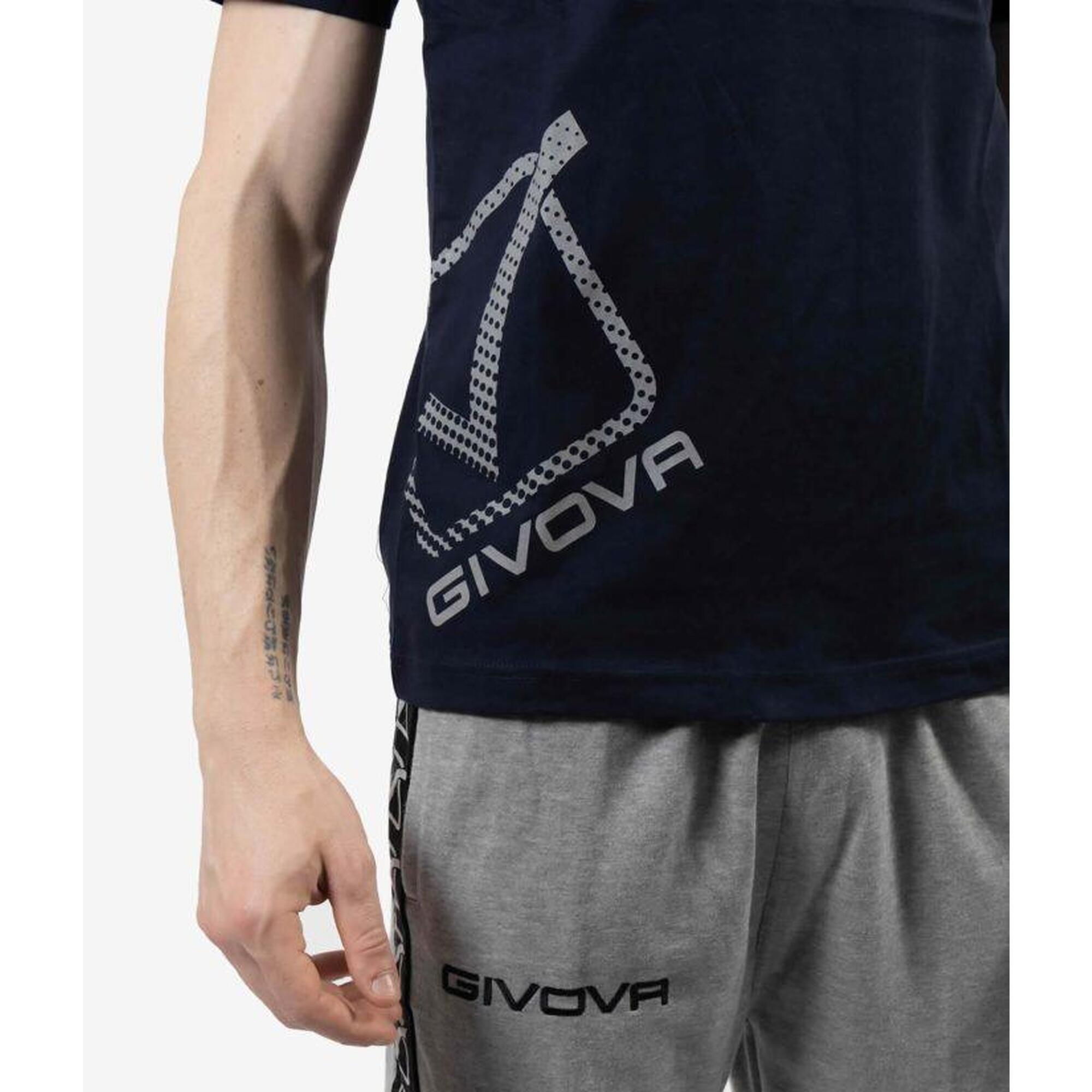 Tricou Givova Reflective, bumbac, Bleumarin, L