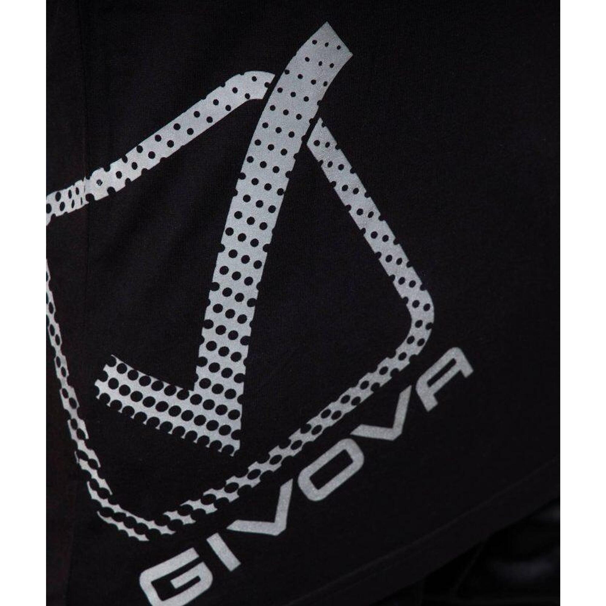 Tricou Givova Reflective, 100% bumbac, Negru, Unisex 2XL