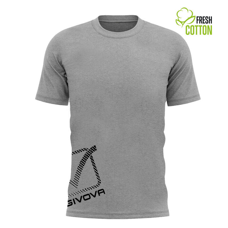 Tricou Givova Reflective, bumbac, Gri, S