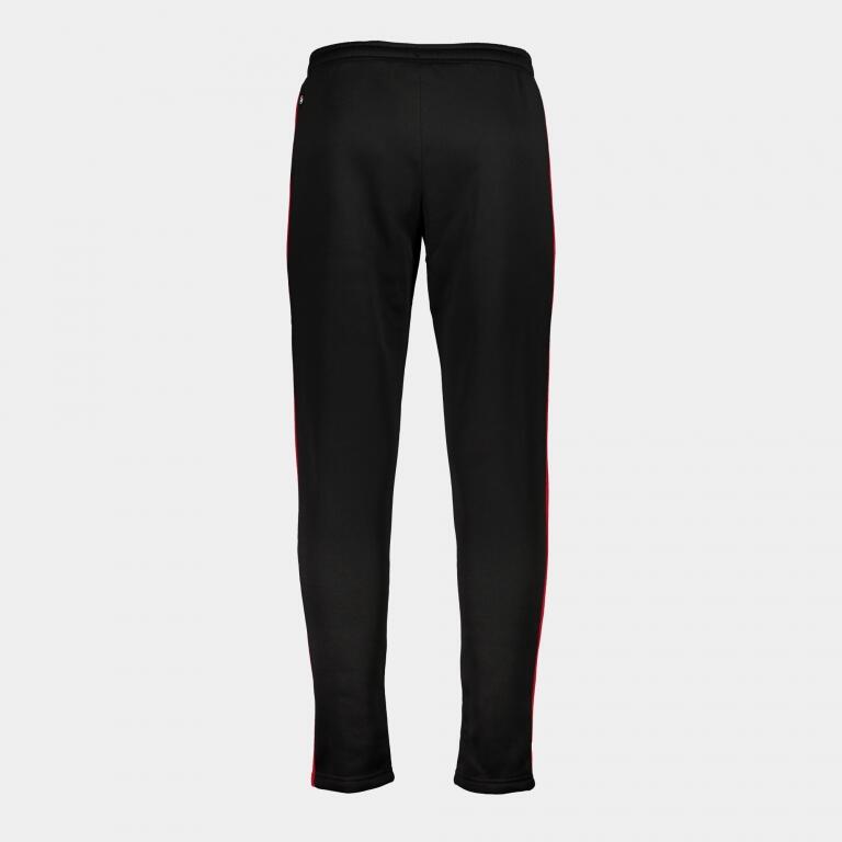 Pantaloni trening, Joma STRIPE, Negru/Rosu, 2XS