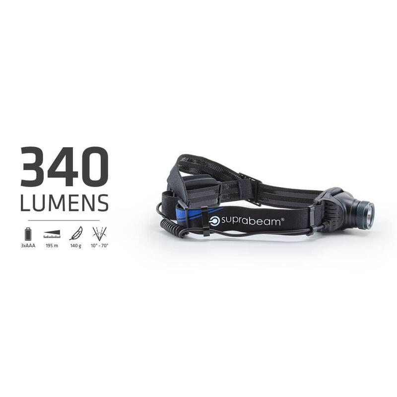 Lanterna frontala, Suprabeam V3air 340 lumeni