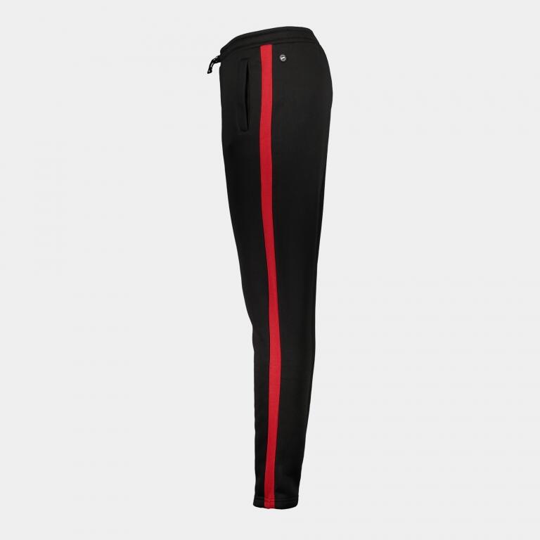 Pantaloni trening Joma STRIPE Negru/Rosu XL