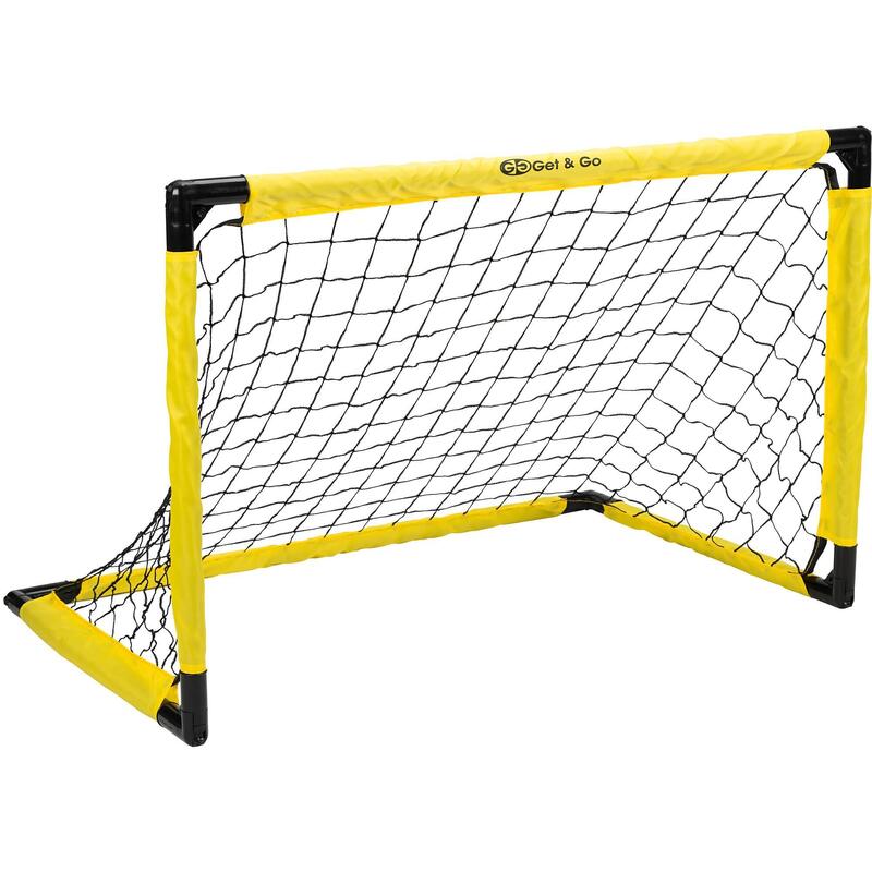Set Porti Fotbal Get&Go, 91x61x61 cm, negru/galben