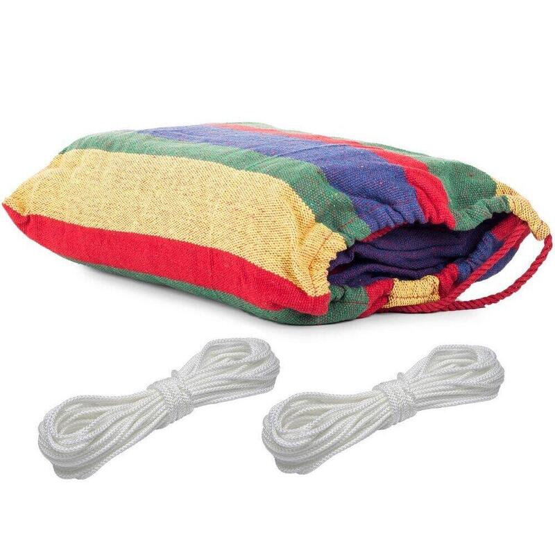Hamac dublu, Verk Group, bumbac, multicolor, max 200 kg, 200x150 cm