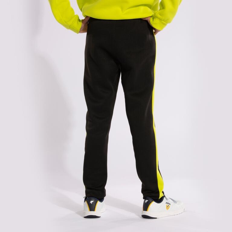 Pantaloni trening junior, Joma Stripe, negru/galben, 3XS